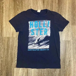 Mens Hollister Dark Blue Tshirt - M